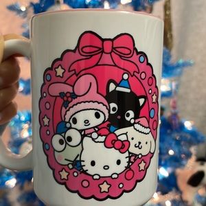 Hello Kitty & Friends pink wreath Mug✨💗